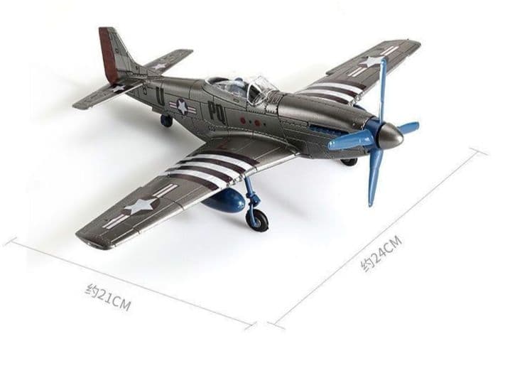 希少 1/48 アメリカ傑作機 P-51Dマスタング簡単組立接着剤塗装不要 6機