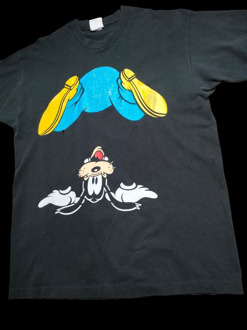 90s 逆さグーフィー ビンテージTシャツ シングルステッチ