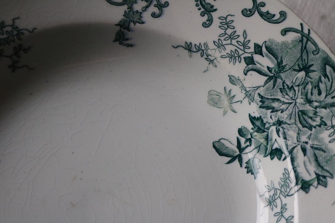 Campanule saint Amand プレート　深皿　グリーン　サンタマン