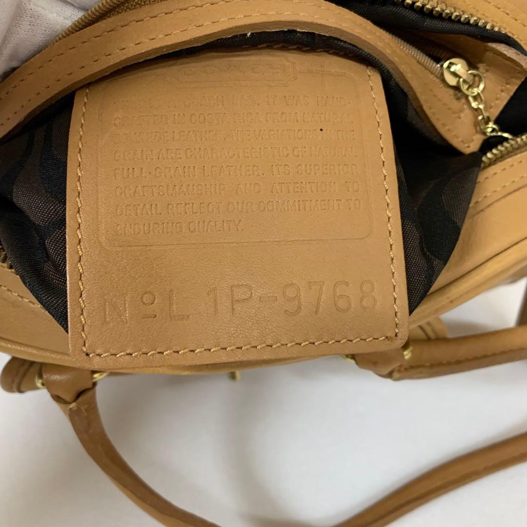 オールドコーチ ハンドバッグ 本革 レザー ベージュ 9768