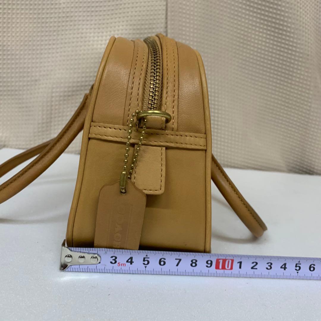 オールドコーチ ハンドバッグ 本革 レザー ベージュ 9768
