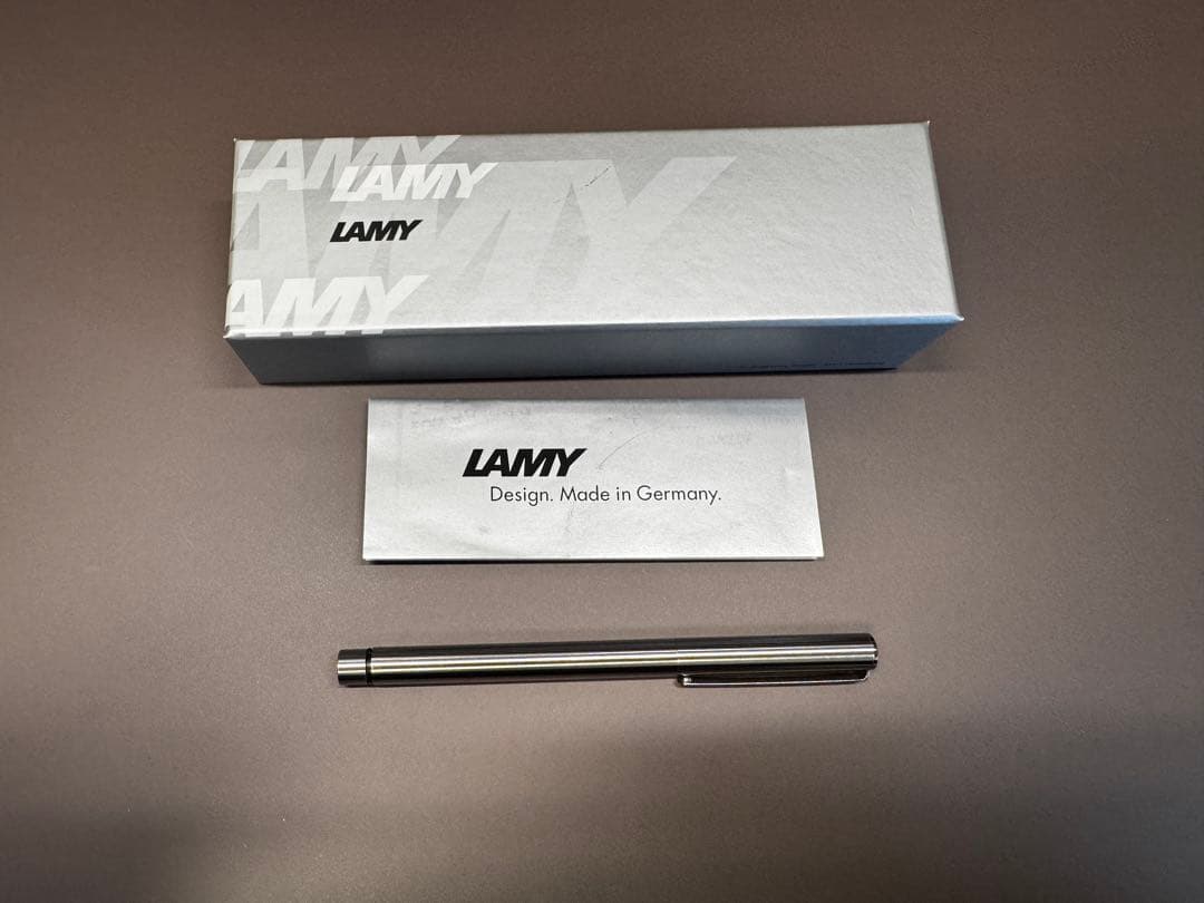 LAMY シルバー 万年筆箱付き