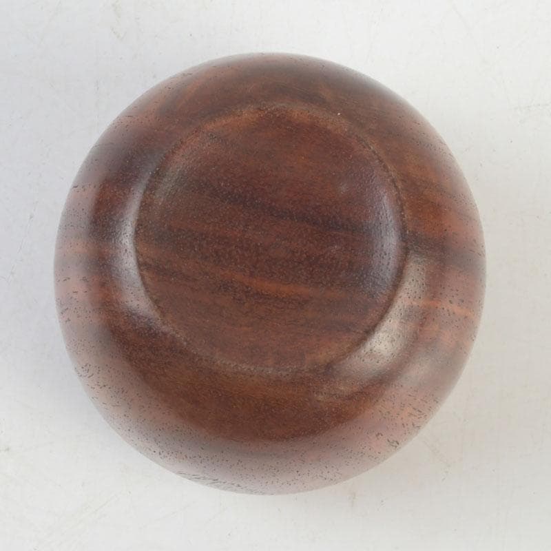 茶道具　天然木　無垢彫　棗　時代箱付　V　9311