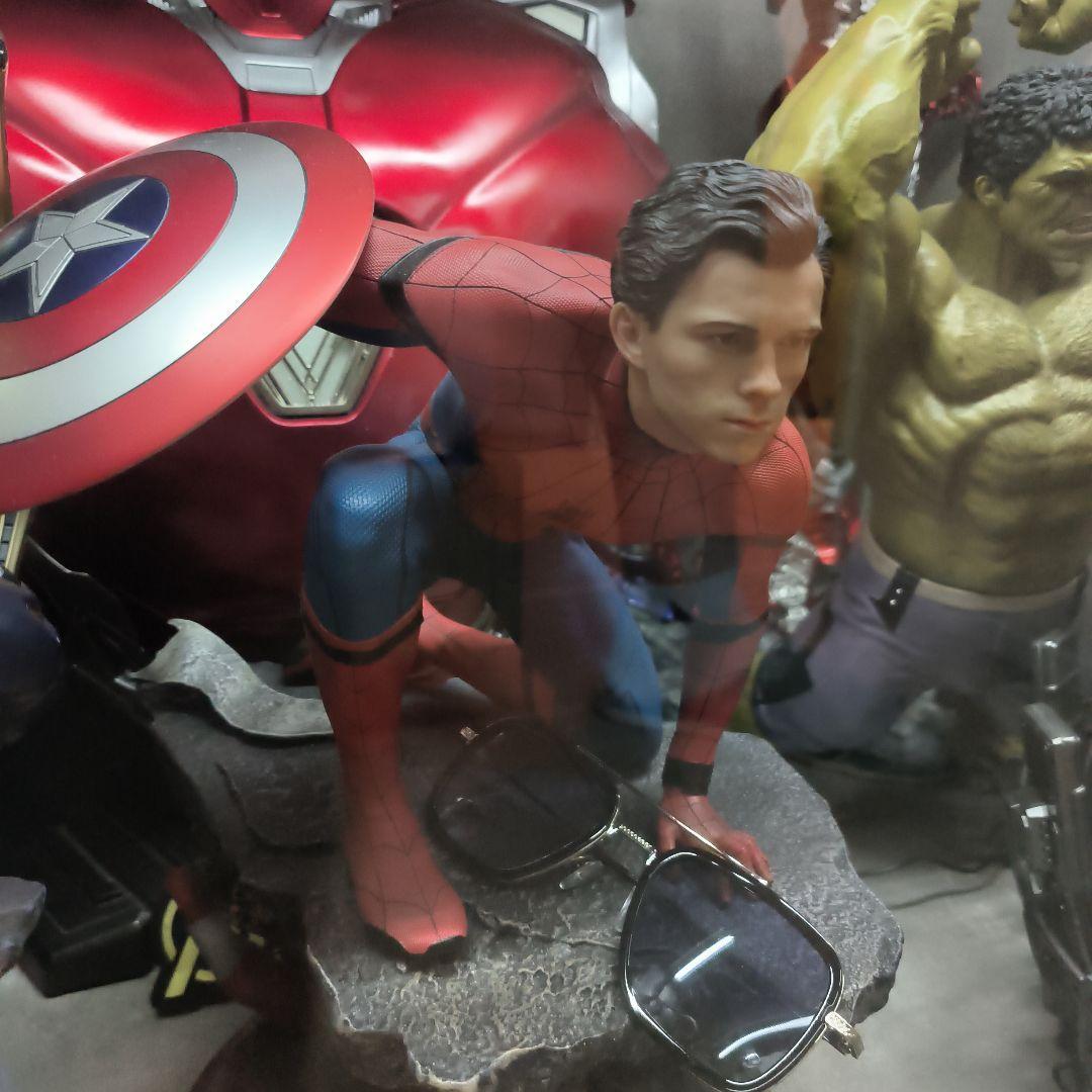 QS　スパイダーマン　頭パーツ3種類付　1／4スケール　フィギュア