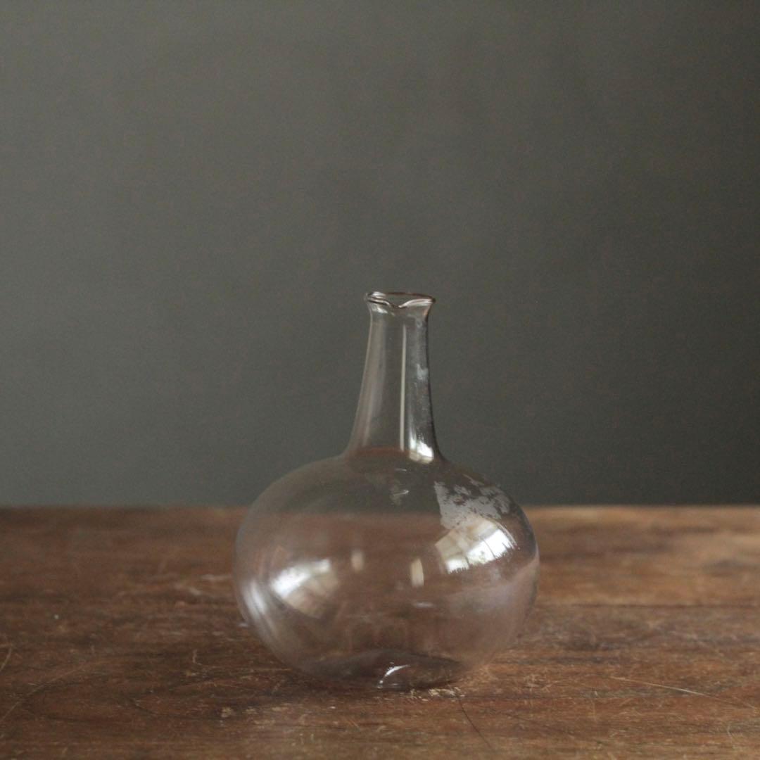 フラスコ形 ガラス 徳利 酒器 No.2 古道具 アンティーク