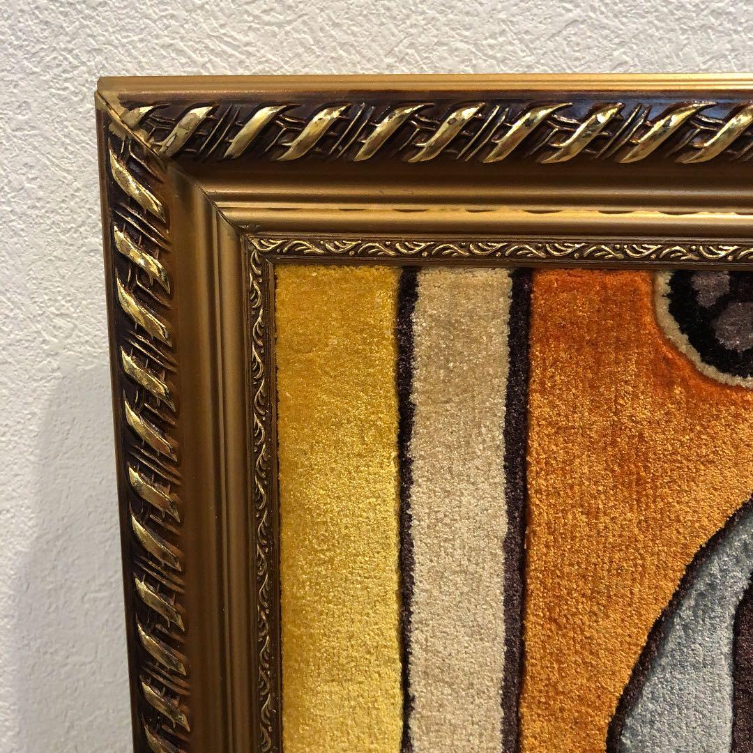 シルク　手織り緞通　ピカソ