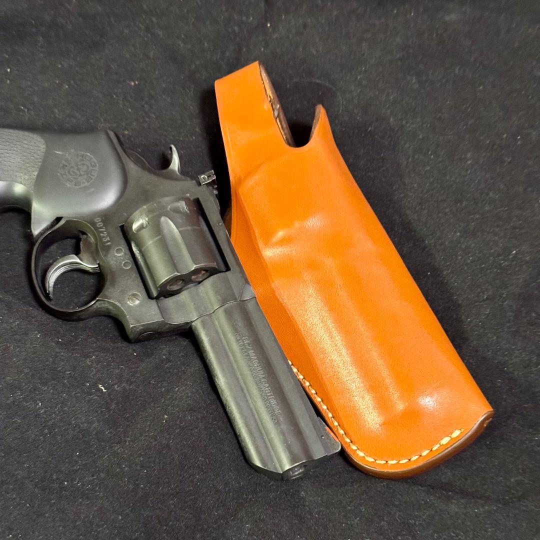整備済 革製 4インチクラス リボルバー用 ヒップ ホルスター 右利き用
