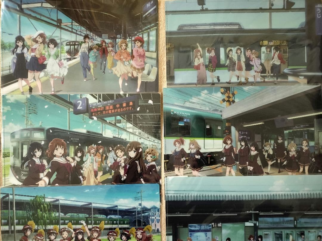 全8種セット　京阪電車 響け！ユーフォニアム 思い出アルバム クリアファイル