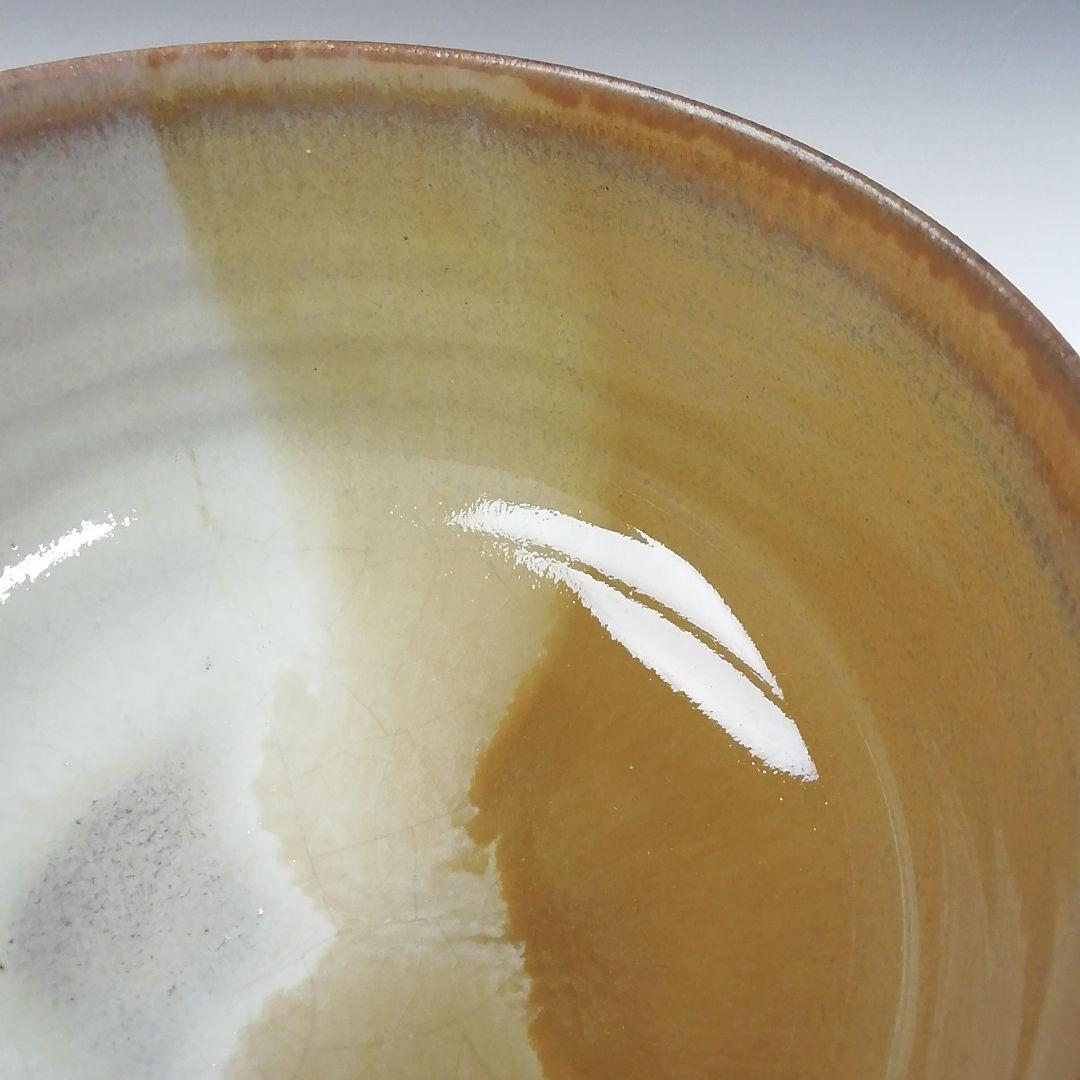 Ｔ４７７　茶碗　『高取焼』『掛分　茶碗』『高取喜恵 造』　共箱　抹茶碗　茶道具