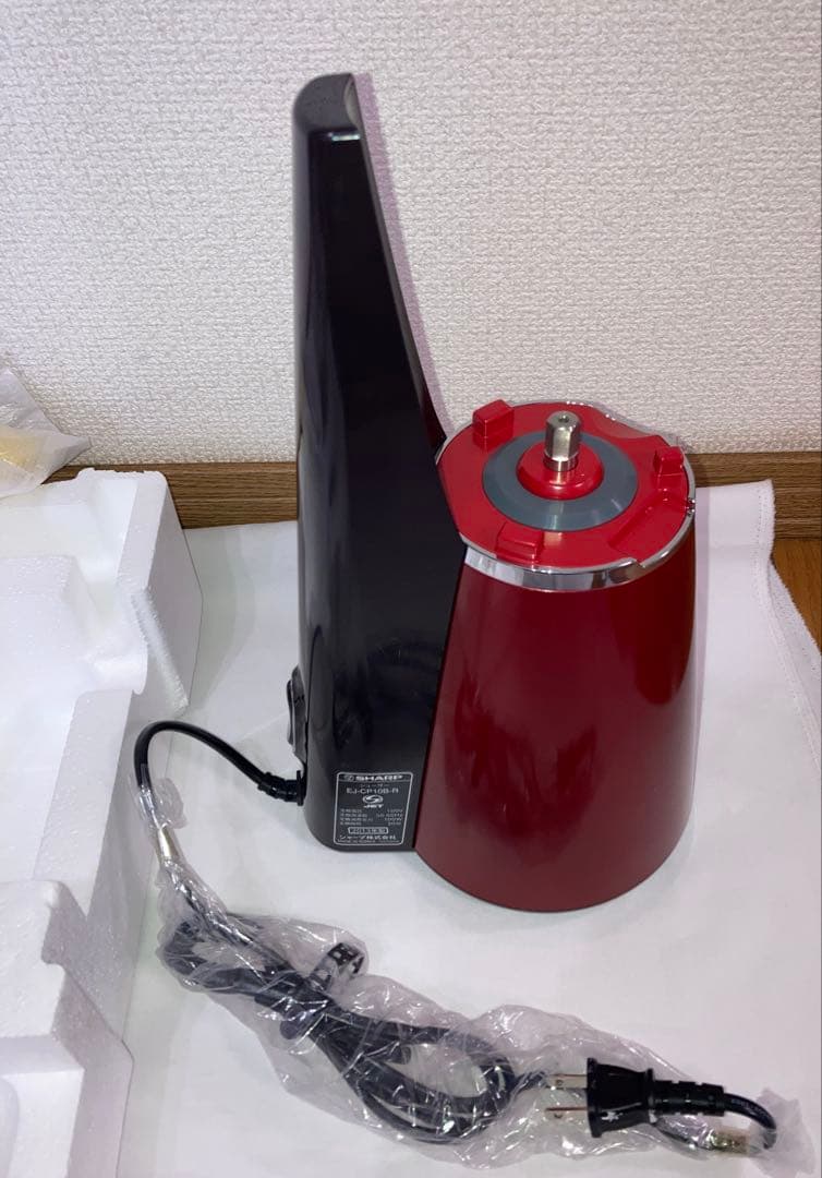 新品　SHARP HEALSIO スロージューサー EJ-CP10B-R レッド