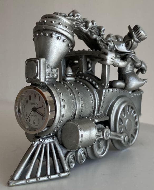 【超レア】ディズニー置時計 限定品 ミッキー＆ドナルド 機関車