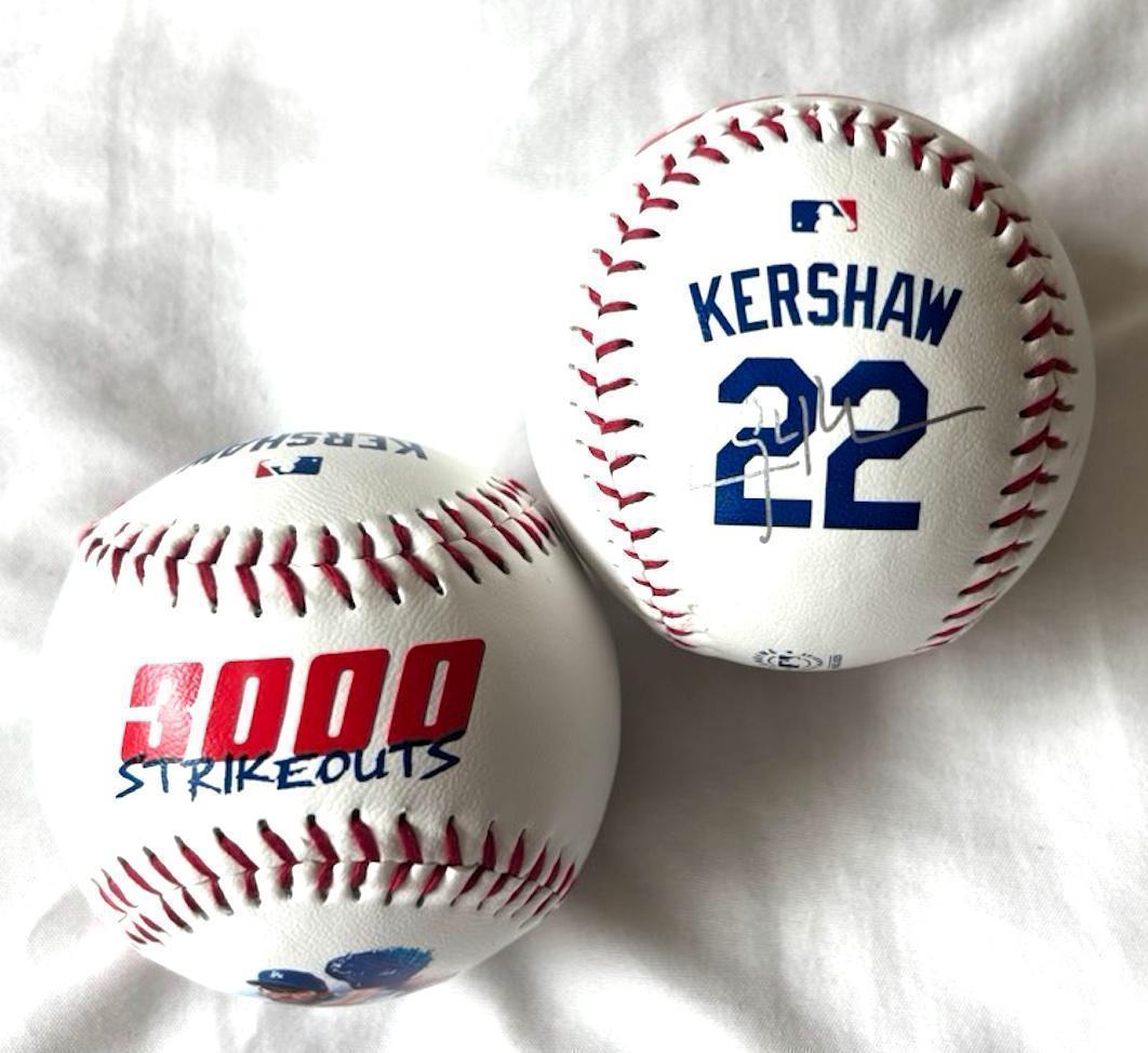 ドジャース クレイトン・カーショウ 3000奪三振記念ボール MLB公式限定品