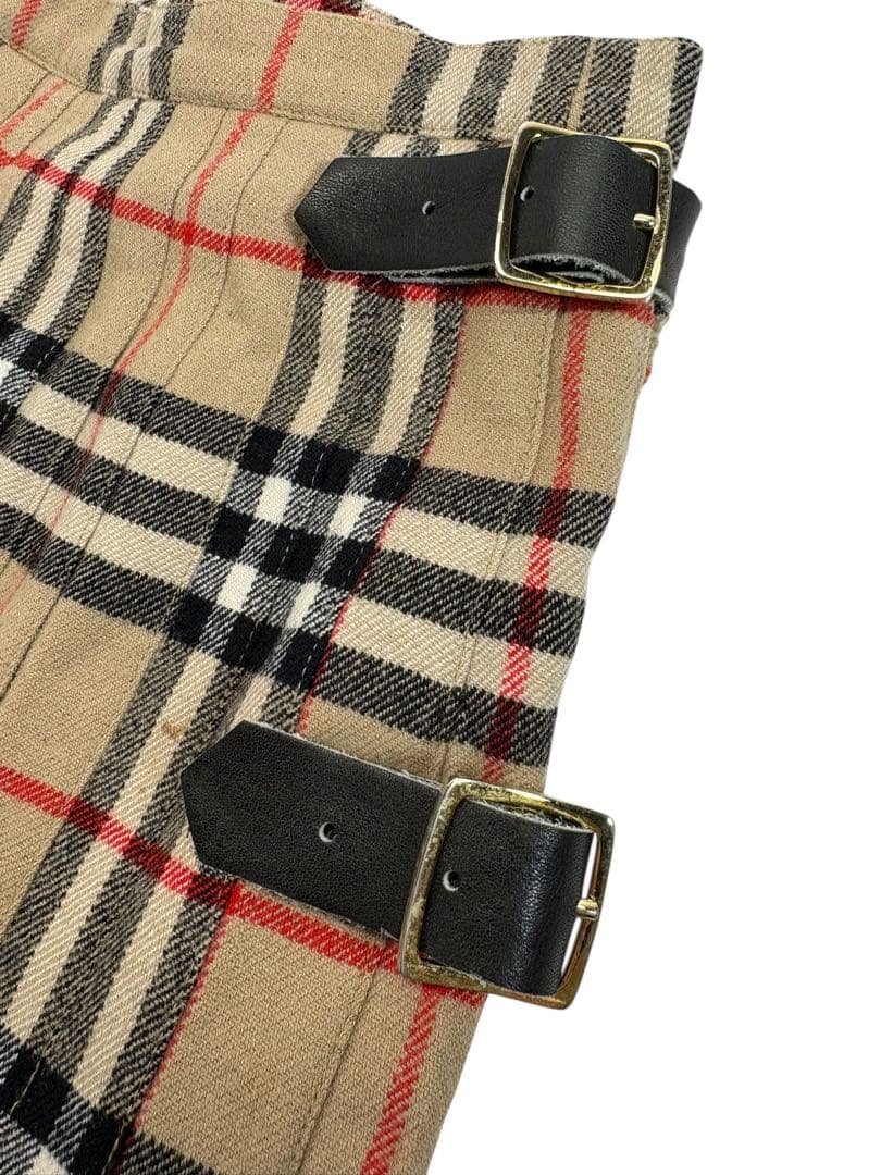 バーバリー BURBERRY ノバチェックプリーツスカート