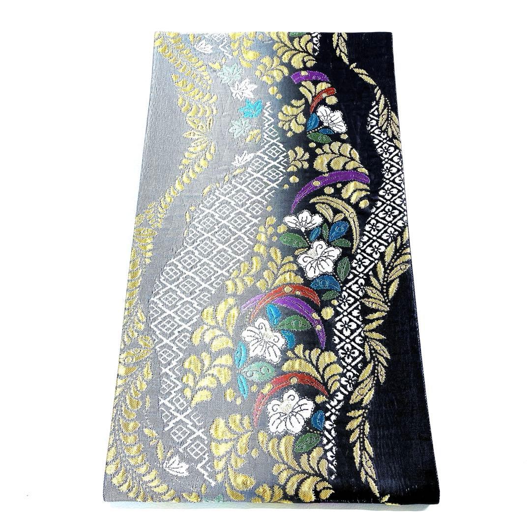 専用帯5753 5743 二点セット ●高級 正絹 六通 袋帯 辻ヶ花