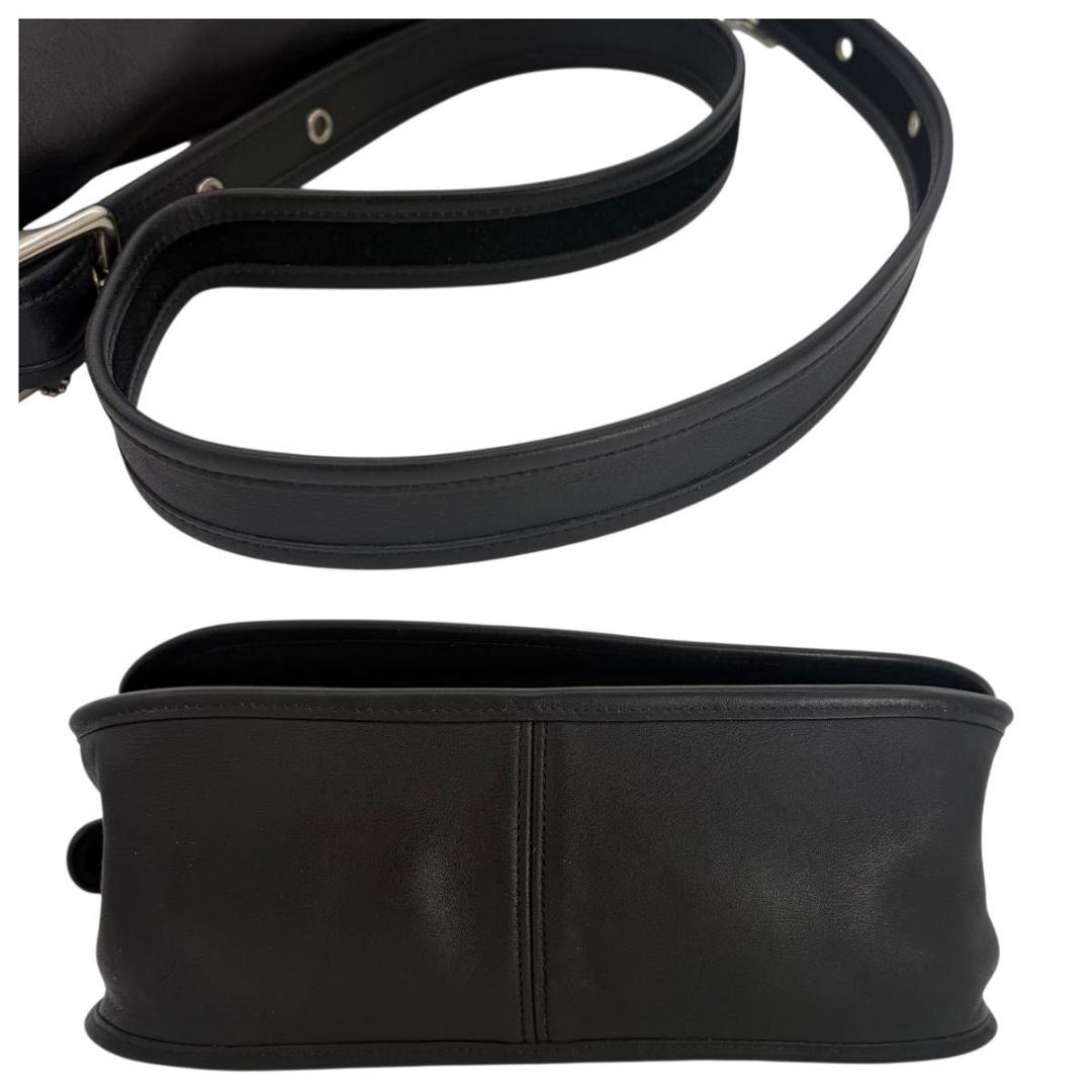 オールド コーチ レザー ショルダーバッグ 9951 ブラック 黒 ヴィンテージ