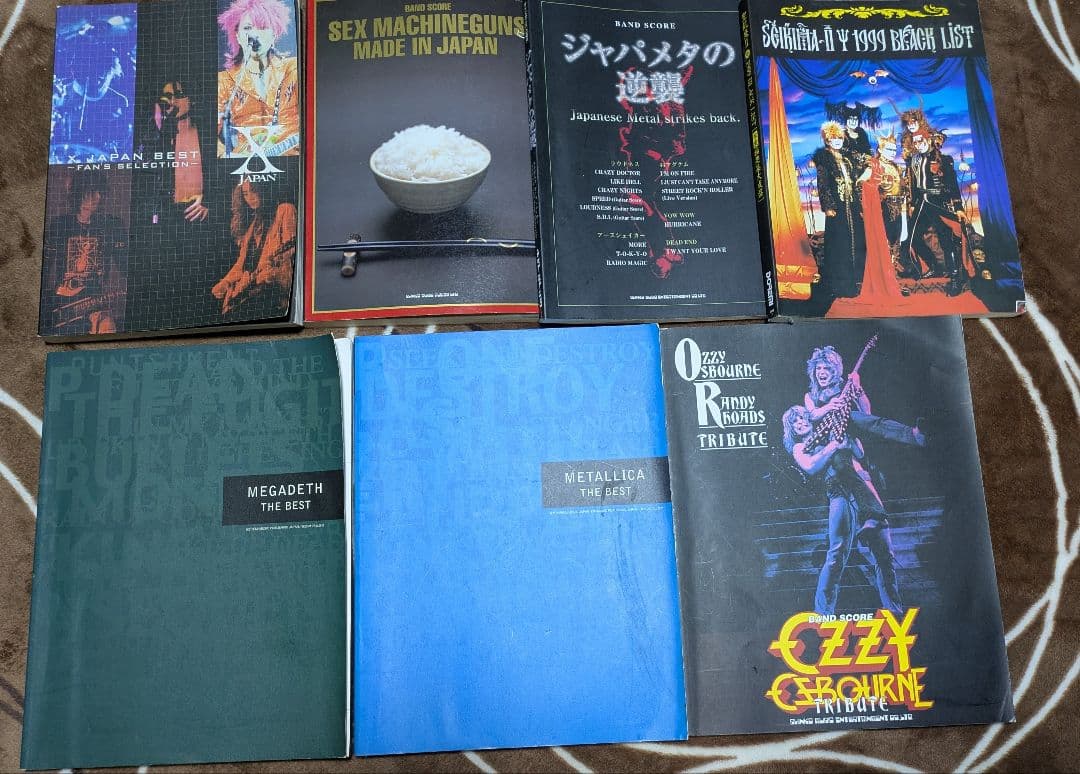 メタルスコアまとめ売り　XJAPAN　聖飢魔II　メガデス　メタリカ　オジー