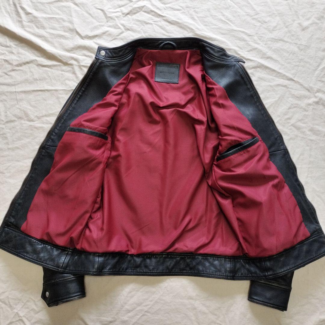 ALLSAINTS オールセインツ ヴィンテージ加工 ラムレザージャケット 羊革