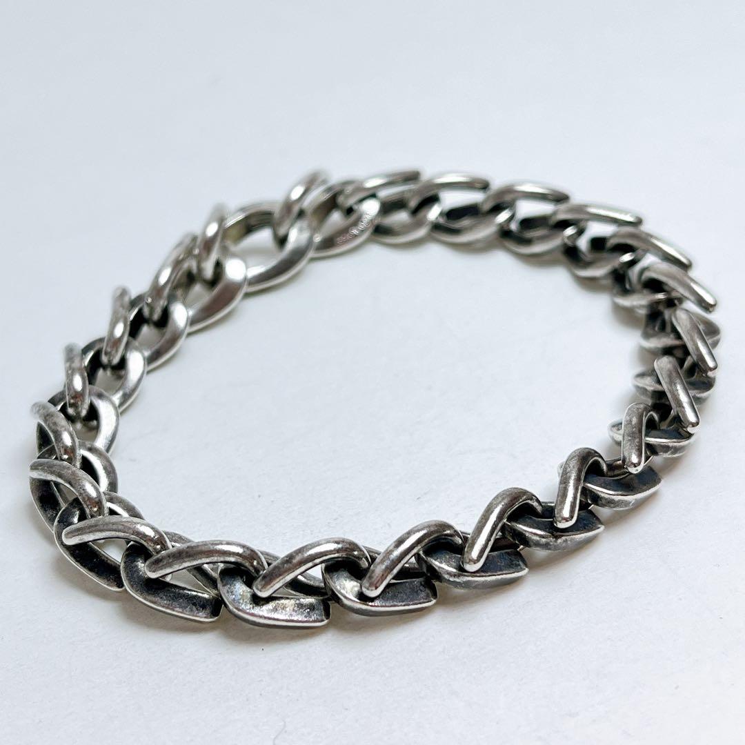 ティファニー　フォージ　ミディアム　ブレスレット　925 XXLいぶし　22コマ