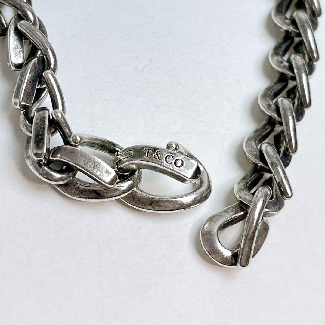 ティファニー　フォージ　ミディアム　ブレスレット　925 XXLいぶし　22コマ