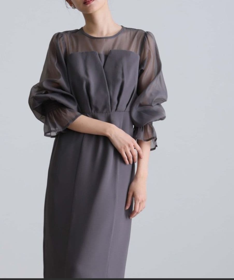 オケージョンドレス チャコール XL