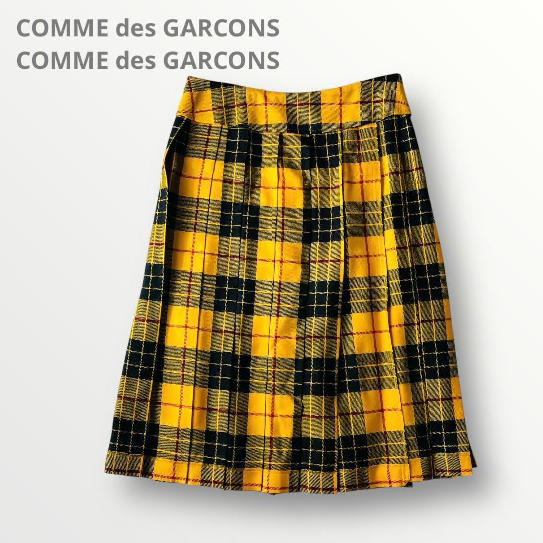 コムデギャルソンコムデギャルソン コムコム タータンチェック プリーツスカート