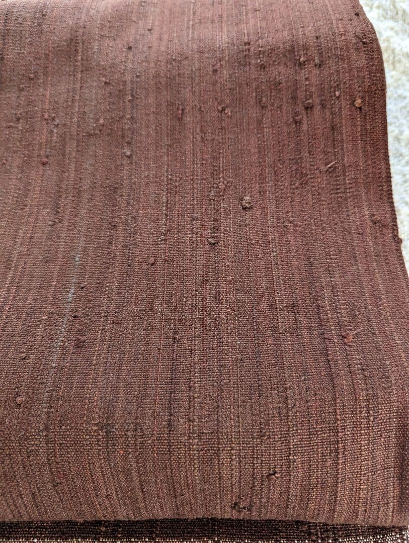 浦野理一　名古屋帯（焦茶）