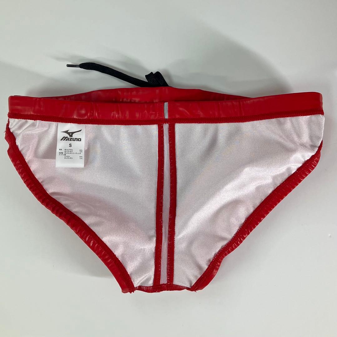 【新品Sサイズ】MIZUNO/ミズノ 水球水着 ウォーターポロ 競パン：レッド