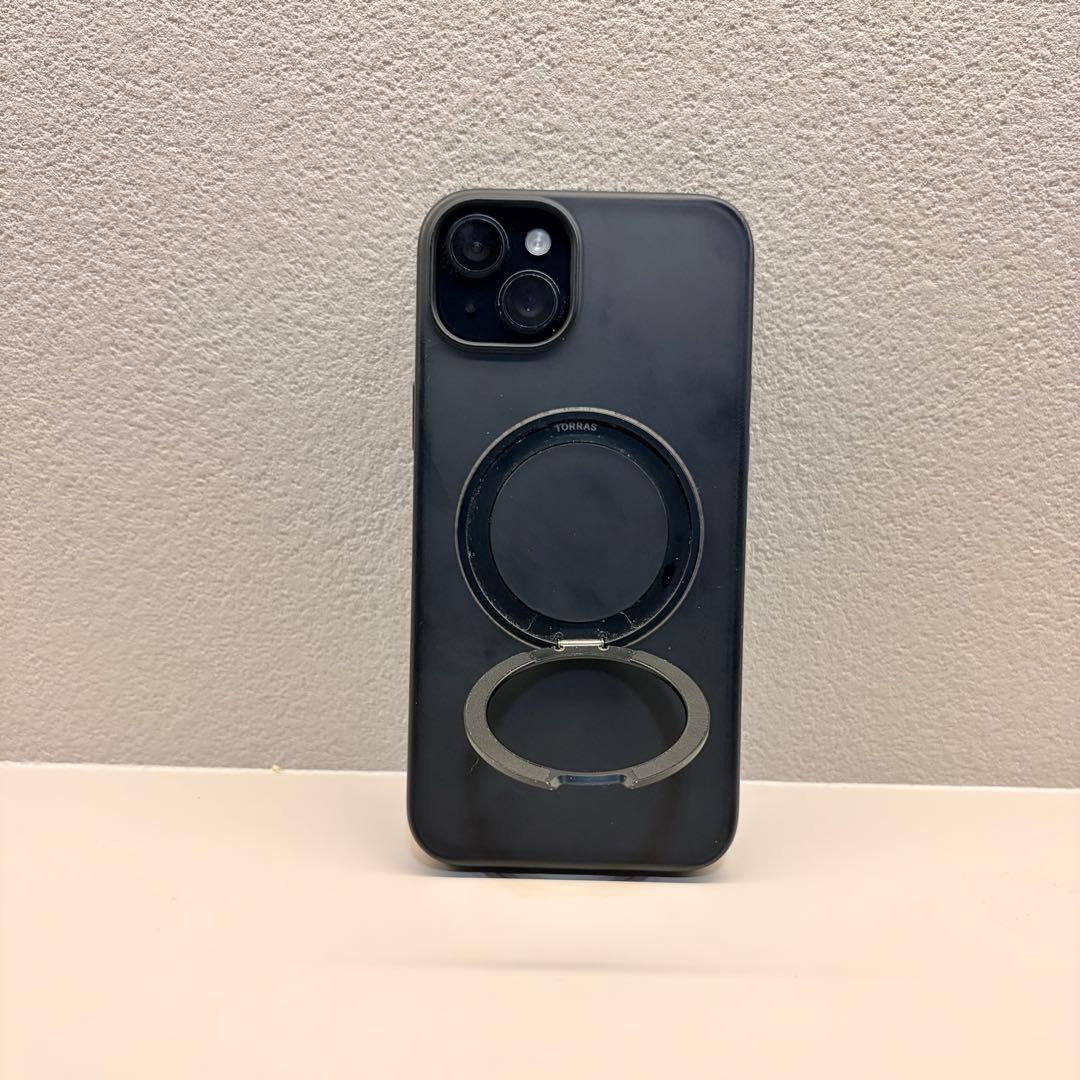 iPhone 15Plus 128GB ブラック TORRASケース付き