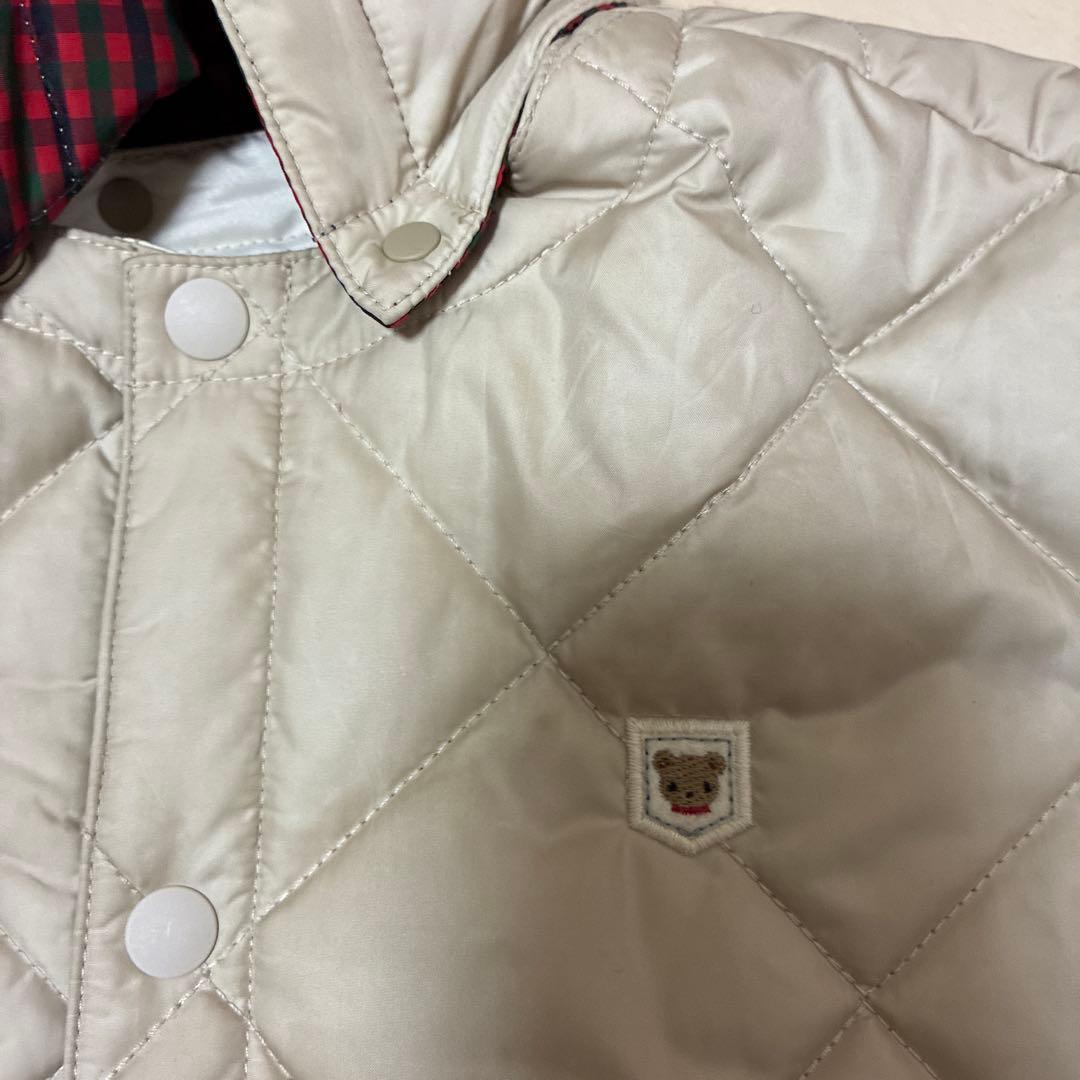 ファミリア 3wayケープ ベビーポンチョ ダウンフェザー使用 ベージュ【90】