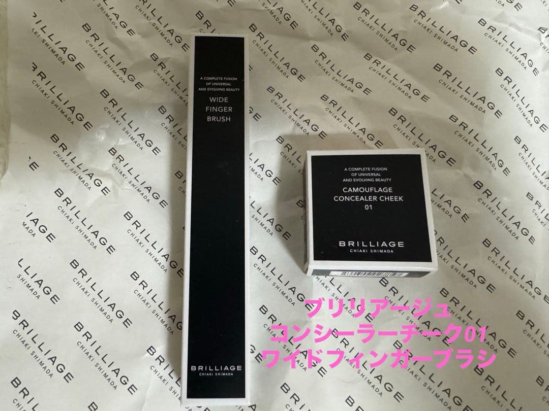 ブリリアージュ　カモフラージュコンシーラーチーク01 ワイドフィンガーブラシ