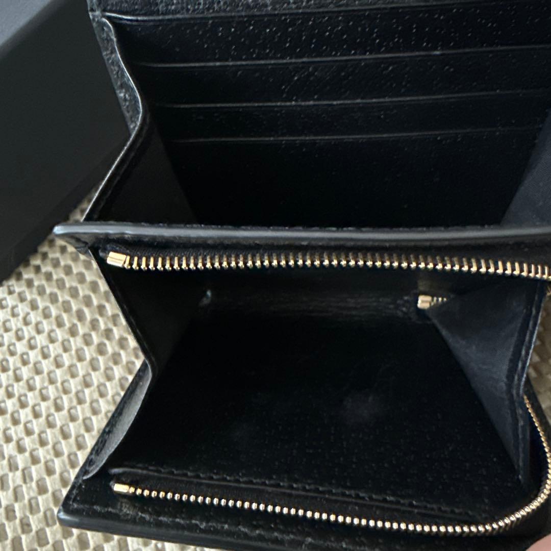 GUCCI GGロゴ 二つ折り財布 ブラック