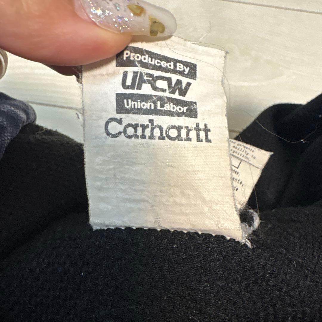 carhartt フード付きベスト ネイビー ダックベスト