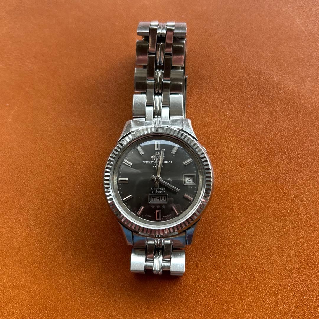 ◇ポワロ◇ オリエント　ウィークリーオート　19石　極美品