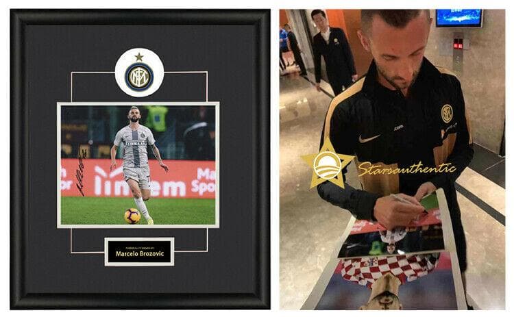 直筆サイン入り写真 マルセロ・ブロゾヴィッチ FCインテル・ミラノ SA鑑定済