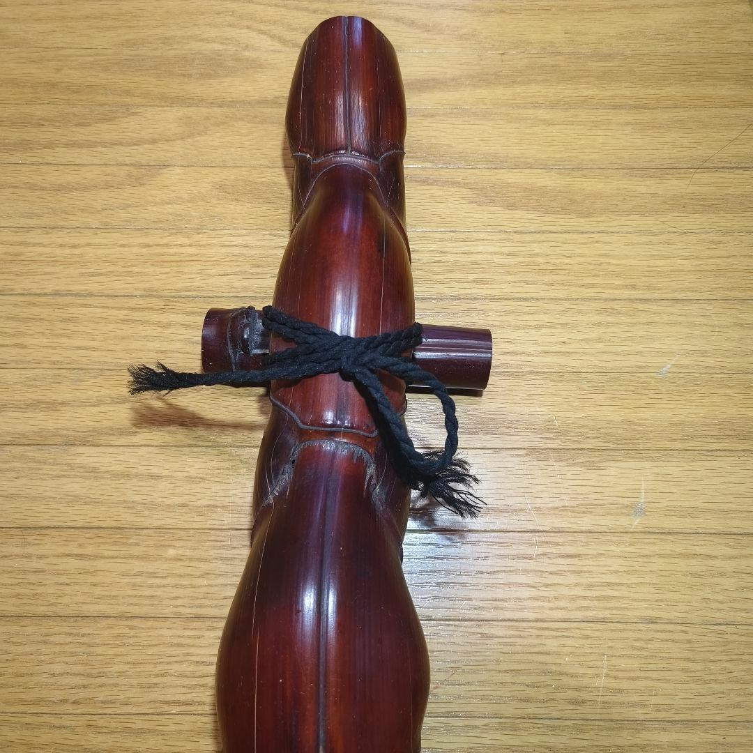 茶道具 煤竹結界 観音竹 骨董 時代物 旧家蔵出し アンティーク 蒐集家古美術