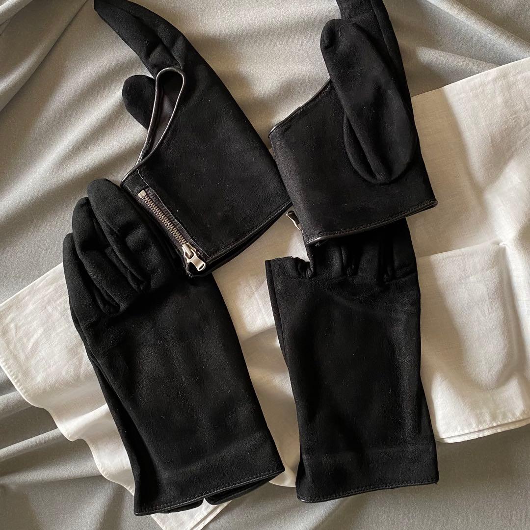 The Viridi-anne ビリジアン レザーグローブ 手袋 ヌバック