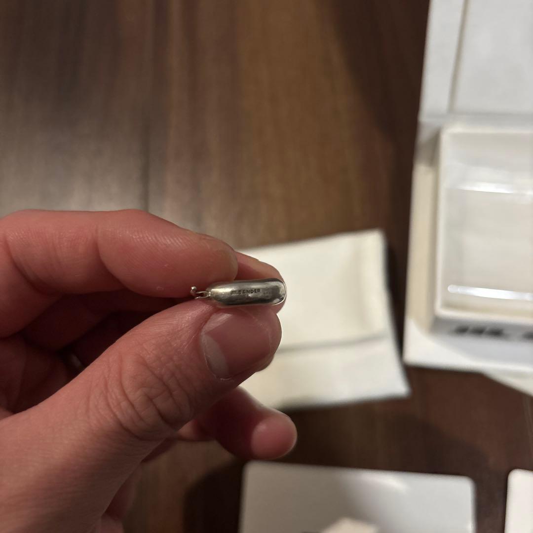 jil sander ピアス　両耳　シルバー　フープ