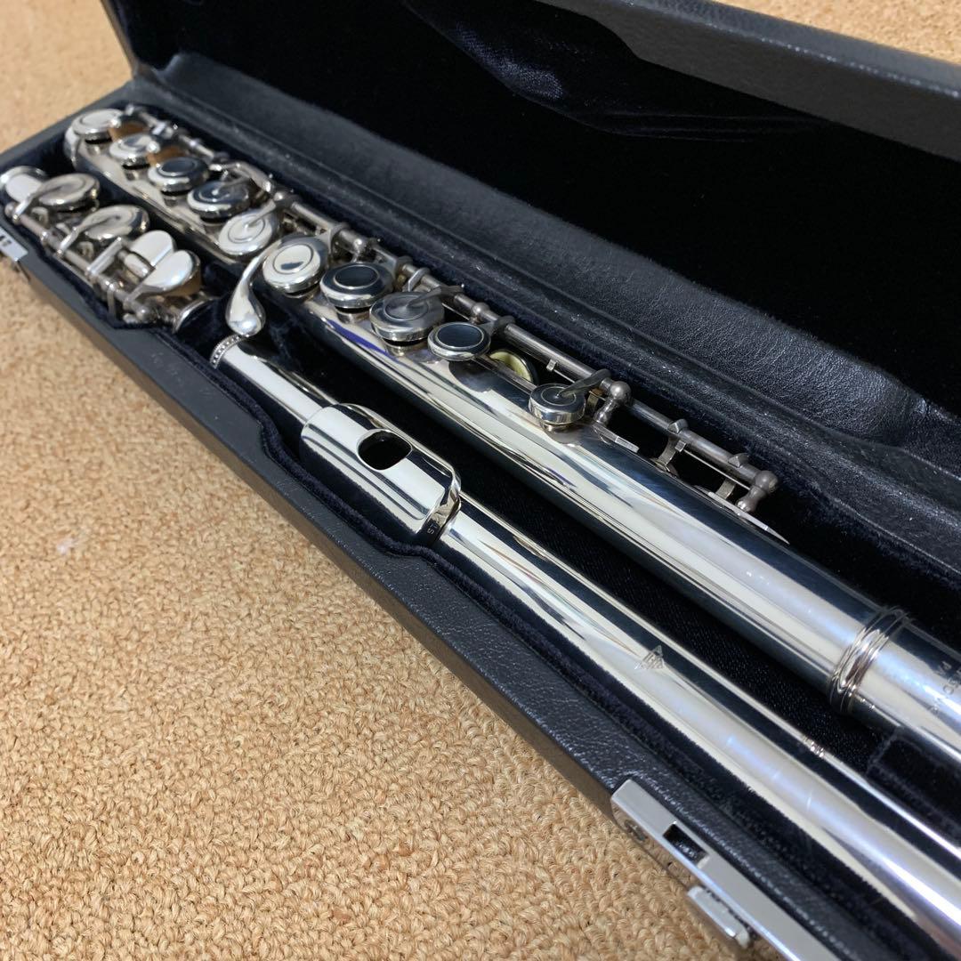 【良品】サンキョウ　調整済　シルバーソニック　フルート　ニューEメカ付　銀製