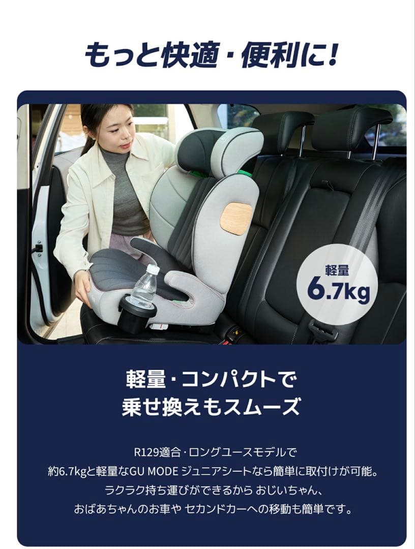 GU MODE ジュニアシート AQZ02-6606