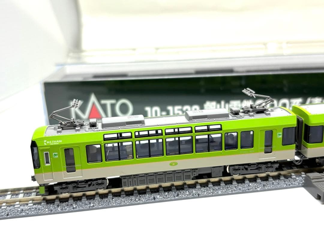人気の観光電車！KATO 10-1528 叡山電鉄900系 青もみじきらら 2両
