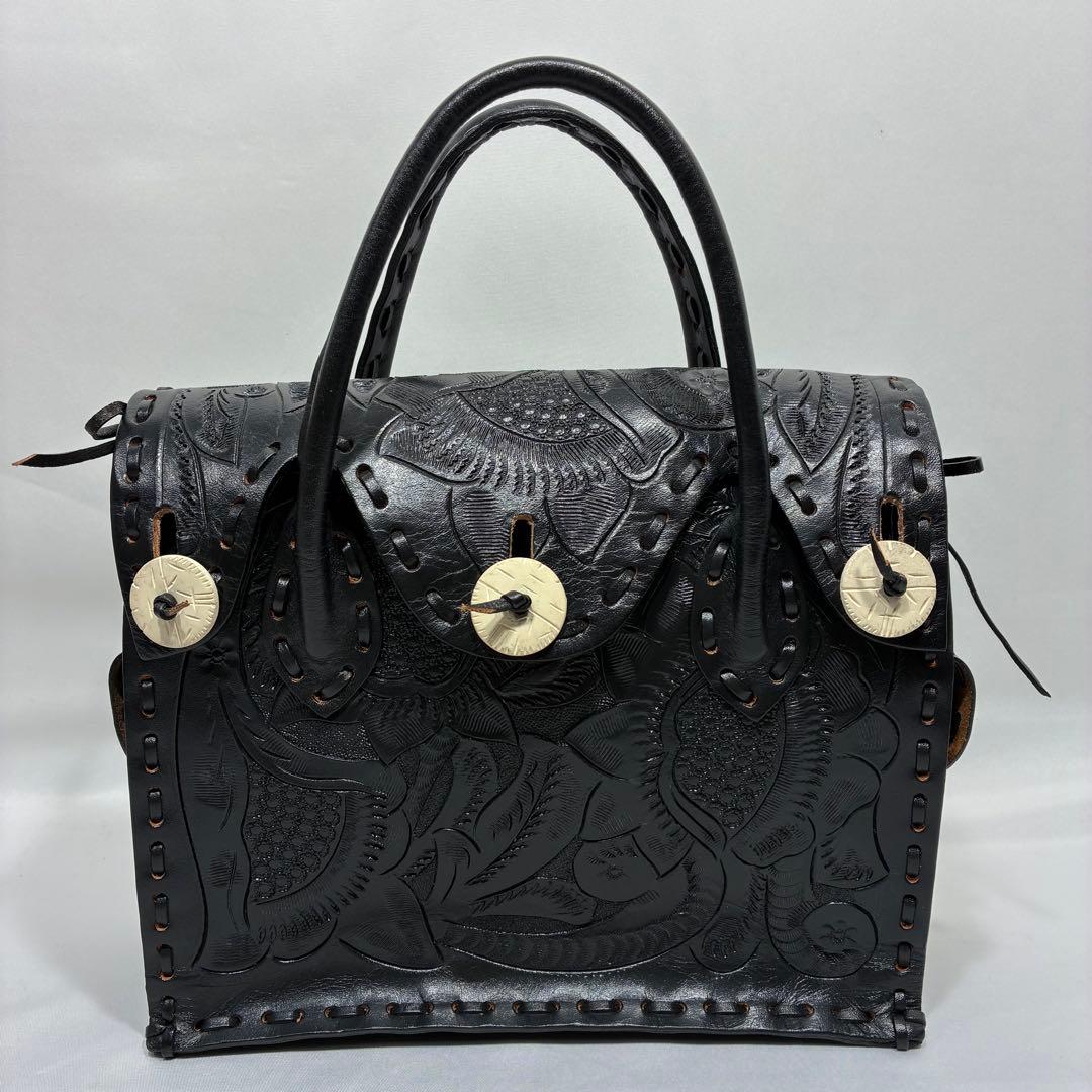 【美品】 Carving tribes Maestra S ハンドバッグ 黒