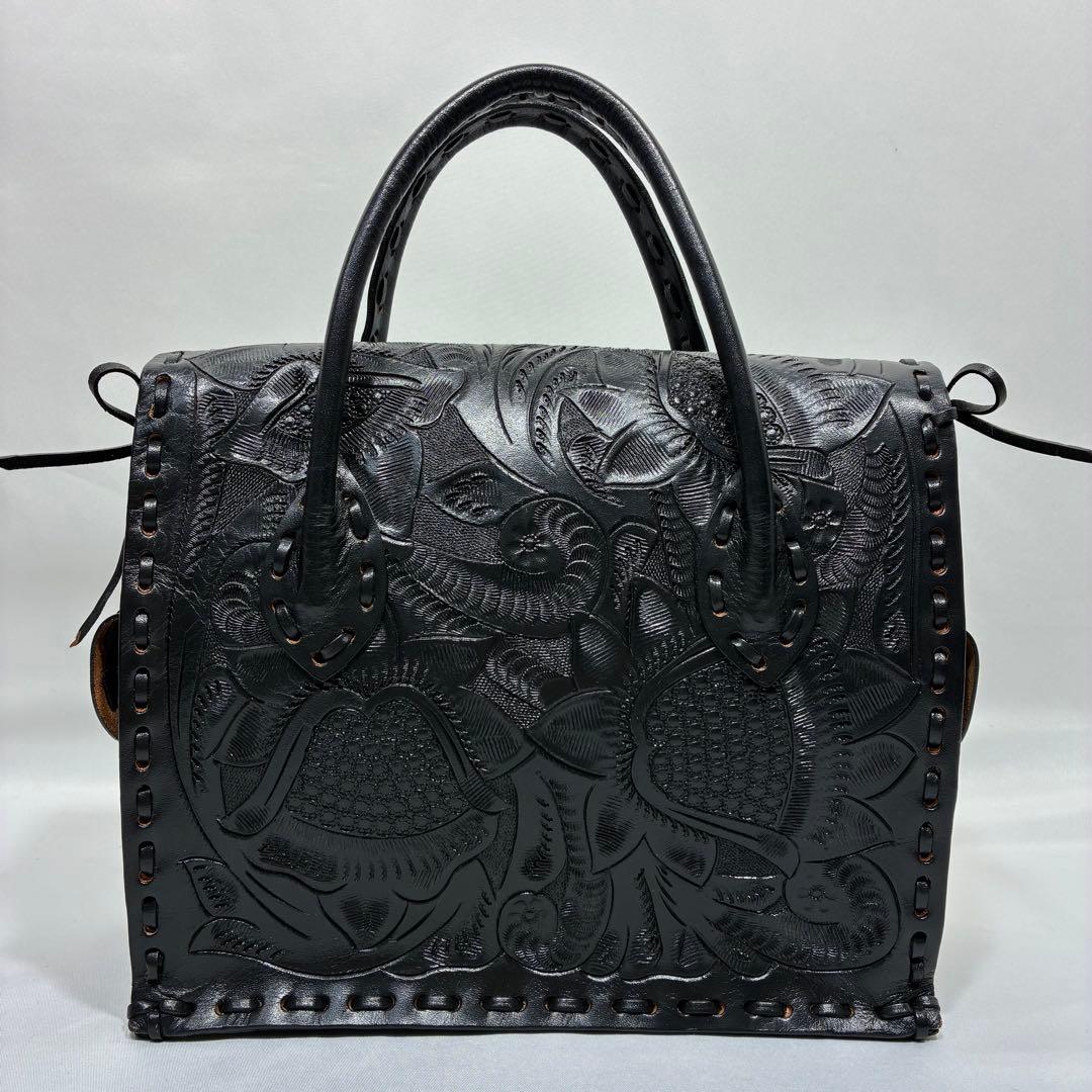 【美品】 Carving tribes Maestra S ハンドバッグ 黒