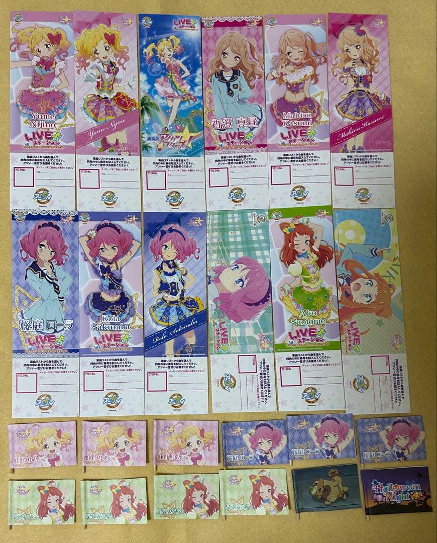 【145】アイカツスターズ　アニon リクエストチケット&フラッグ　虹野ゆめ