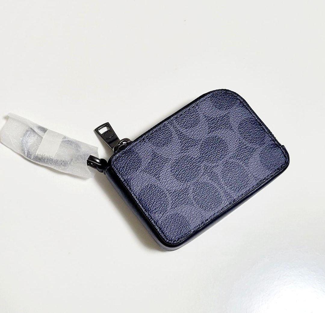 COACHアウトレット/Lジップキーケース＊デニム＊新品