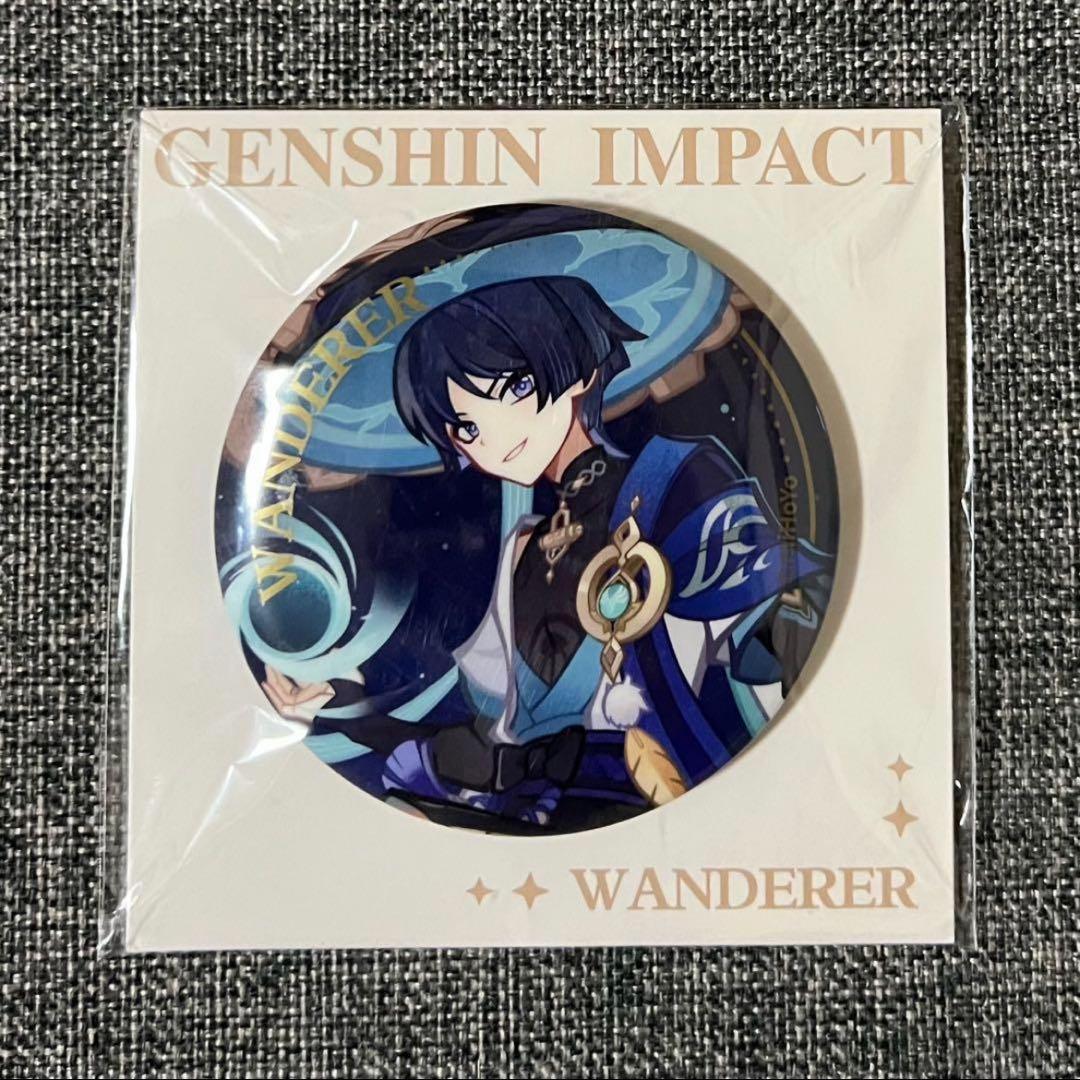 公式正規品　放浪者　4点　原神　缶バッジ　付箋　七聖召喚　雨中嬉楽　立ち絵