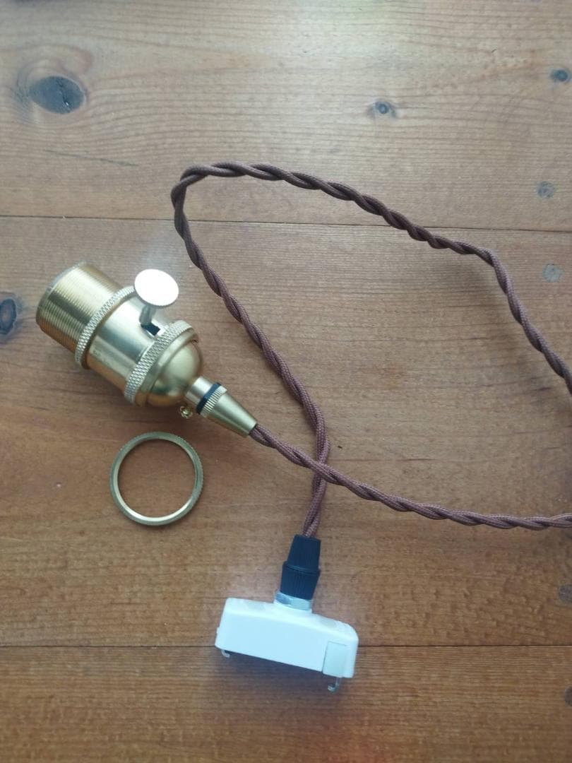 プラグつきpetitバブルガラスペンダントランプグリーン系オーダー