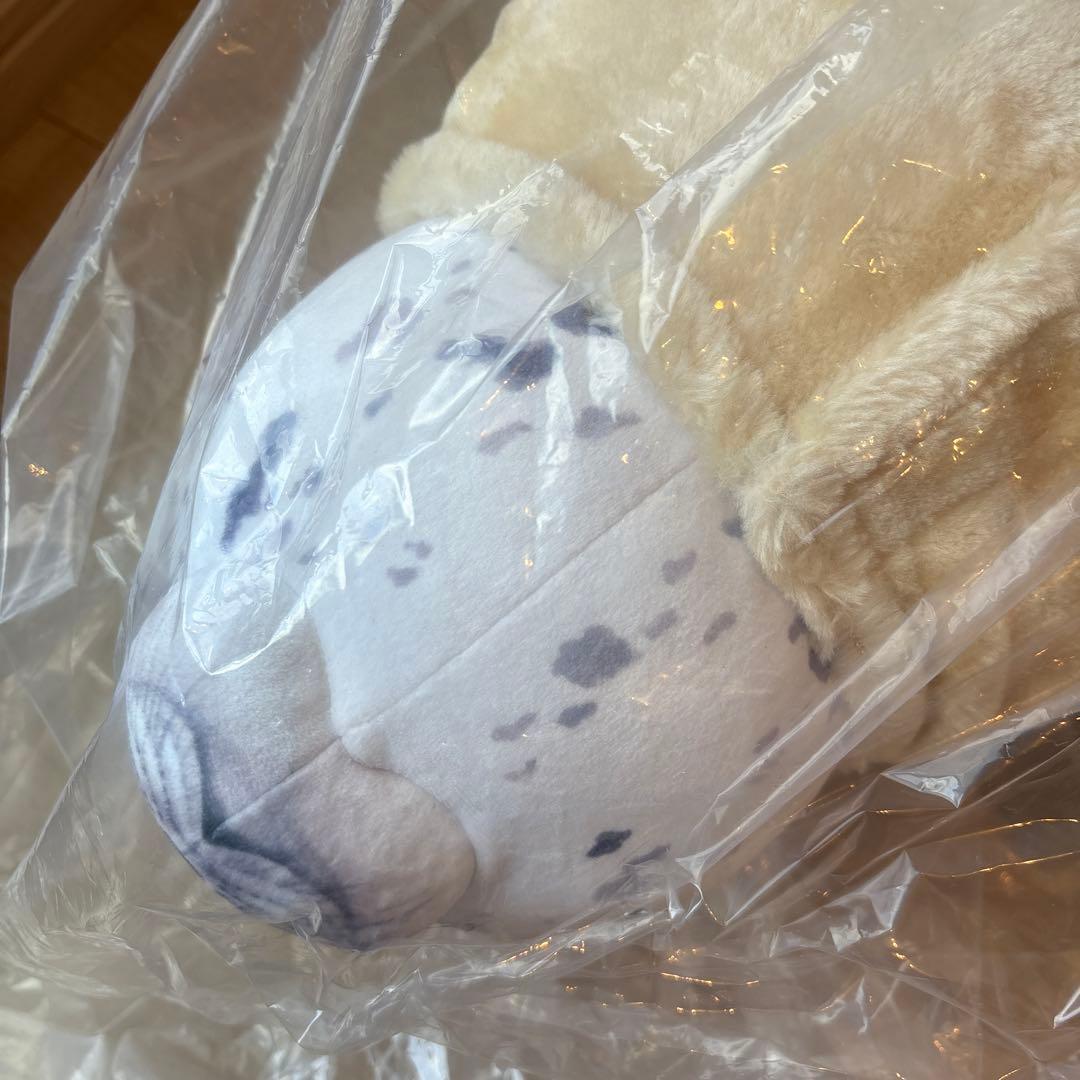 【廃盤品】YOU+MORE! 換毛期　アザラシ　ぬいぐるみ　フェリシモ　東武動物