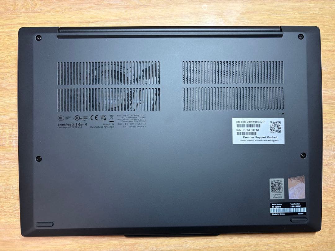 Windowsノート本体 ThinkPad X13 Gen6 Core Ultra5 16GB 512GB