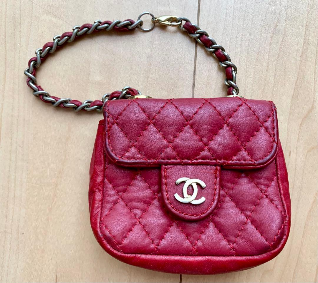 【CHANEL】ミニミニ マトラッセ 赤 ヴィンテージ