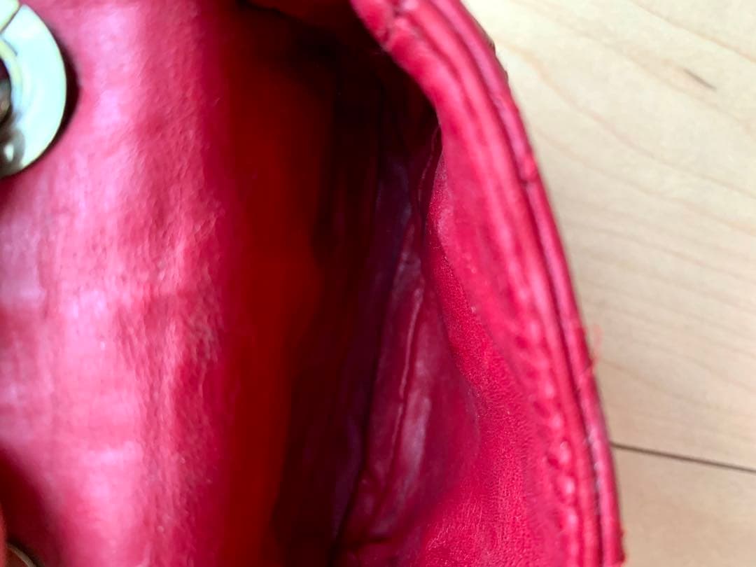 【CHANEL】ミニミニ マトラッセ 赤 ヴィンテージ